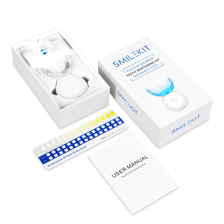 무선 충전 기능이 있는 치아 미백 키트, LED 라이트 - Teeth Whitening At Home Kit 리뷰 및 가격