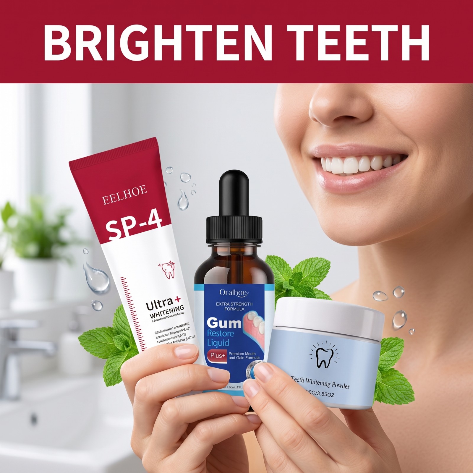 구강 관리 콤보 세트 미백 치약 구강청결제 치아 미백  - Teeth Whitening Ulta 리뷰 및 가격