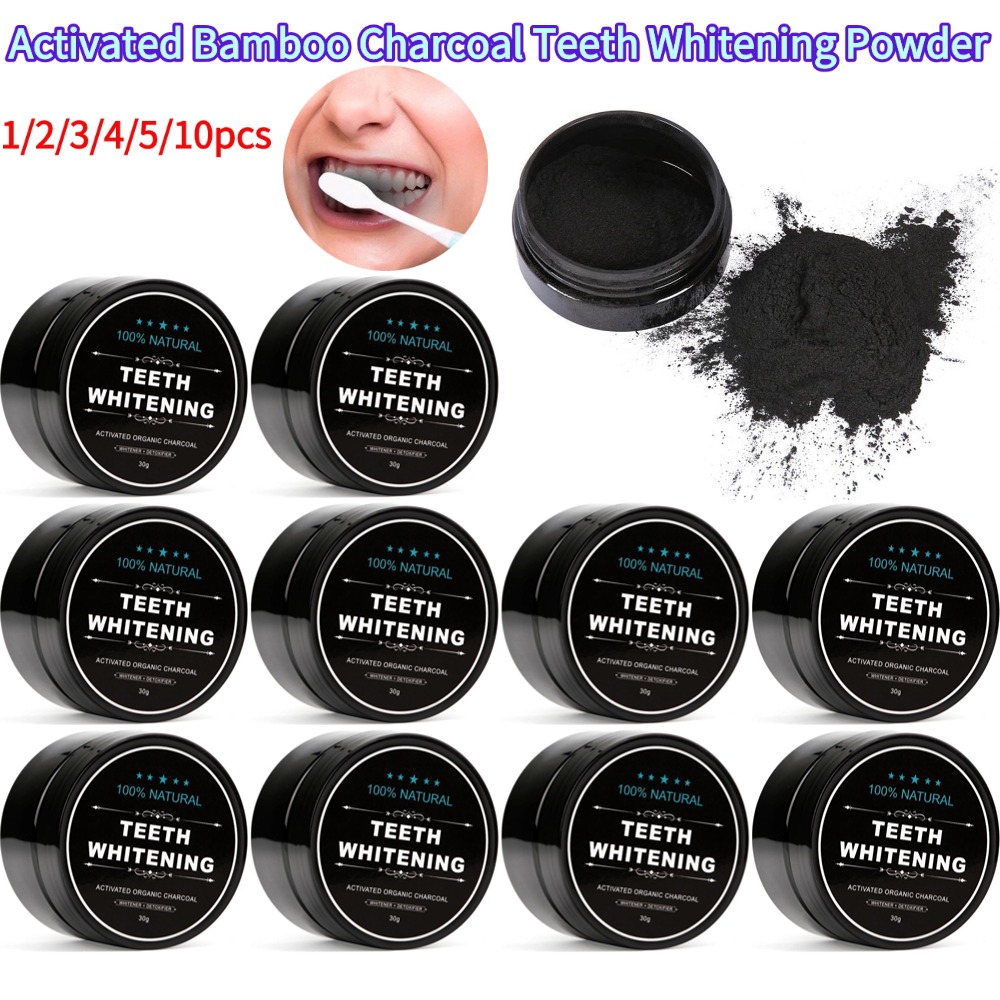 치아 미백 파우더 천연 유기농 활성 대나무 숯 황색 치 - Teeth Whitening Activated Organic Charcoal 리뷰 및 가격