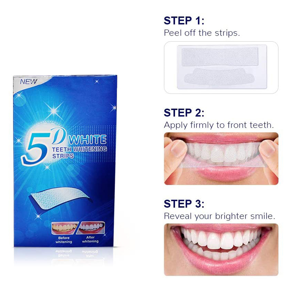 5D 화이트 치아 미백 스트립 미백 젤 화이트 스트립  - Teeth Whitening Ulta 리뷰 및 가격